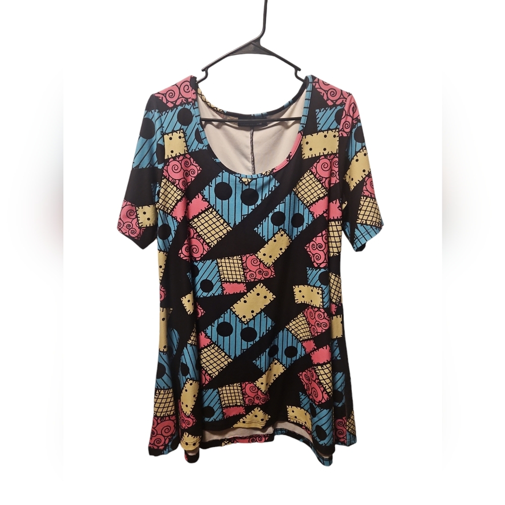 Lightly Used Charlie's Project Sally Patchwork Nightmare Before Christmas L Top
